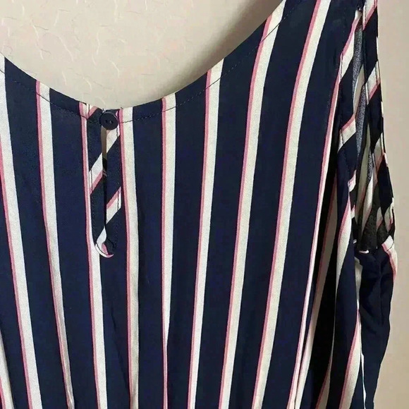 Vero Moda Striped Sleeveless Jumpsuit Size Large - Picture 3 of 14